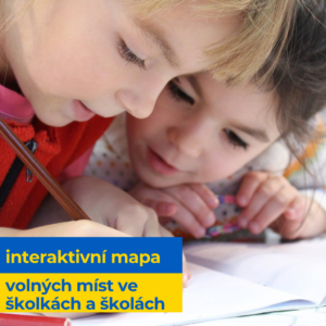 Interaktivní mapa volných míst ve školkách a školách pro ukrajinské děti